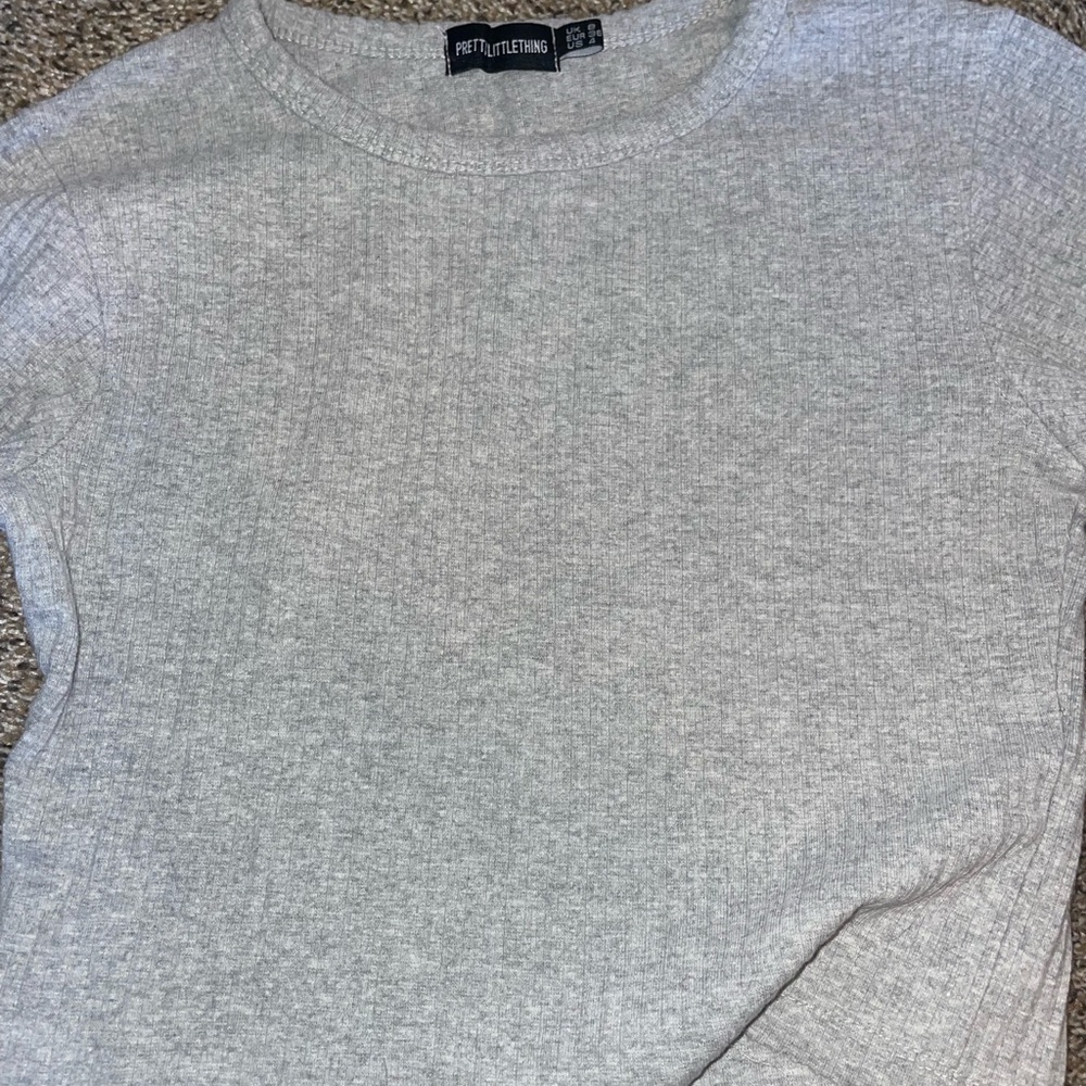 Grey crop top